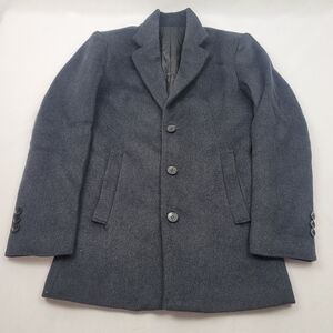 NWOT mens charcoal Grey wool blend pea coat